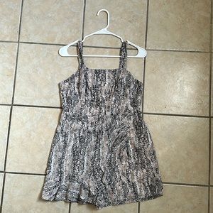 SNAKE PRINT ROMPER